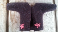 brown felted doll's jacket