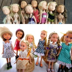 Before and after dolls